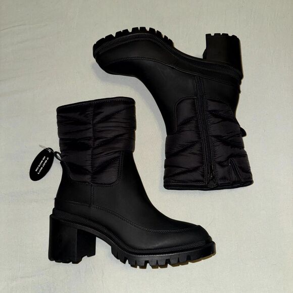 INC International Concepts Suludi Women 8M Snow Shoes Black Round Toe Ankle Boot - Picture 1 of 8